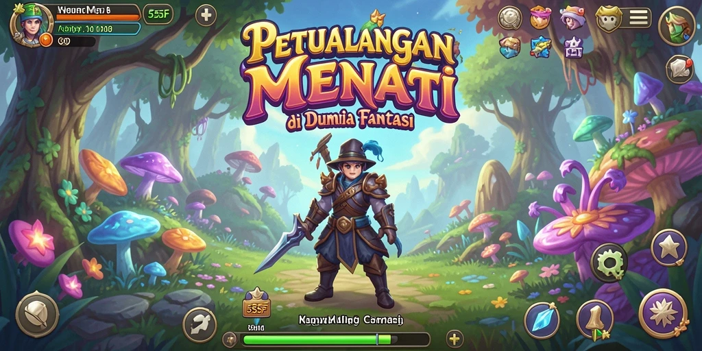 Gameplay seru dalam dunia petualangan 555F dengan grafik yang memukau.
