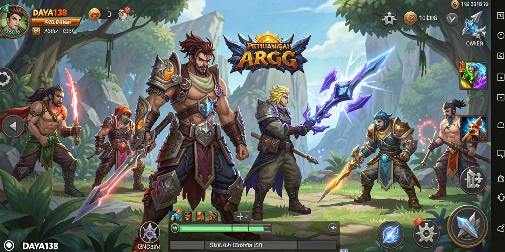 Tampilan gameplay seru dari DAYA138 dalam pertempuran ARPG.