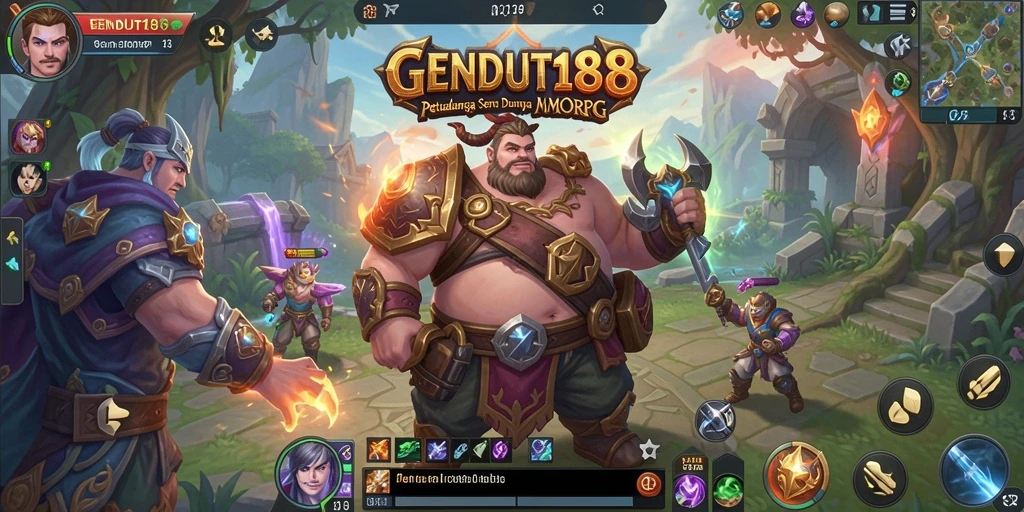 Tampilan gameplay GENDUT188 dengan grafis memukau dan pertarungan seru.