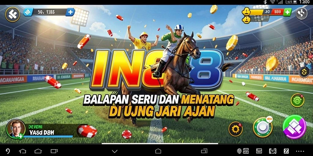 Tampilan gameplay balapan yang menegangkan dan penuh aksi.