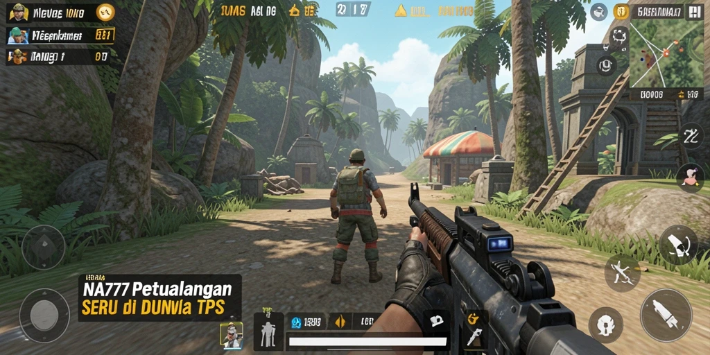Screenshot NA777 yang menampilkan aksi seru dalam gameplay TPS.