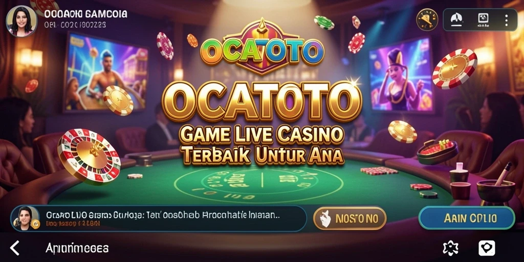 Tampilan menakjubkan dari OCATOTO menunjukkan suasana kasino langsung yang menarik.