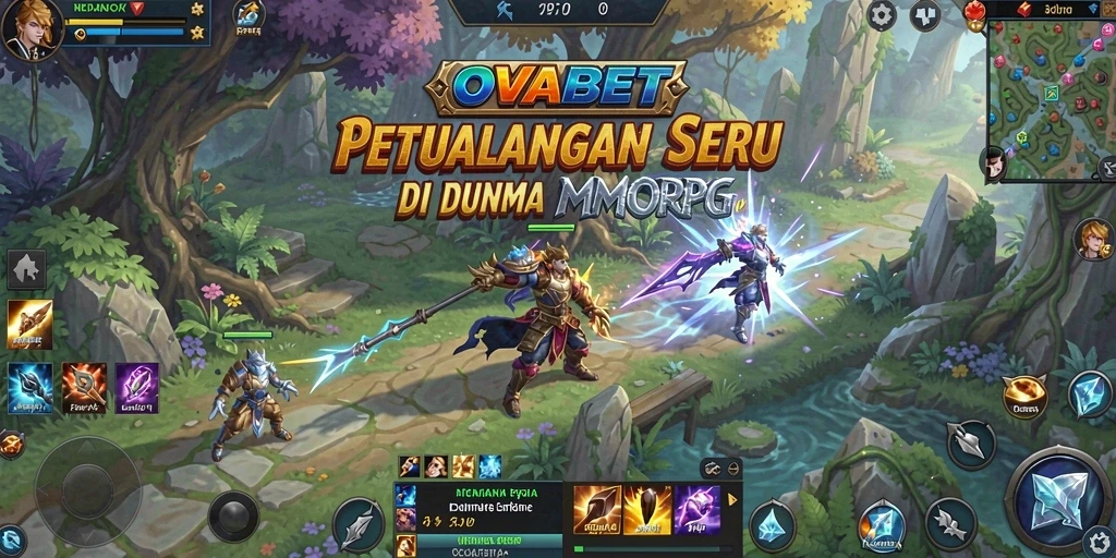 Tampilan gameplay seru dalam dunia fantasi OVABET.
